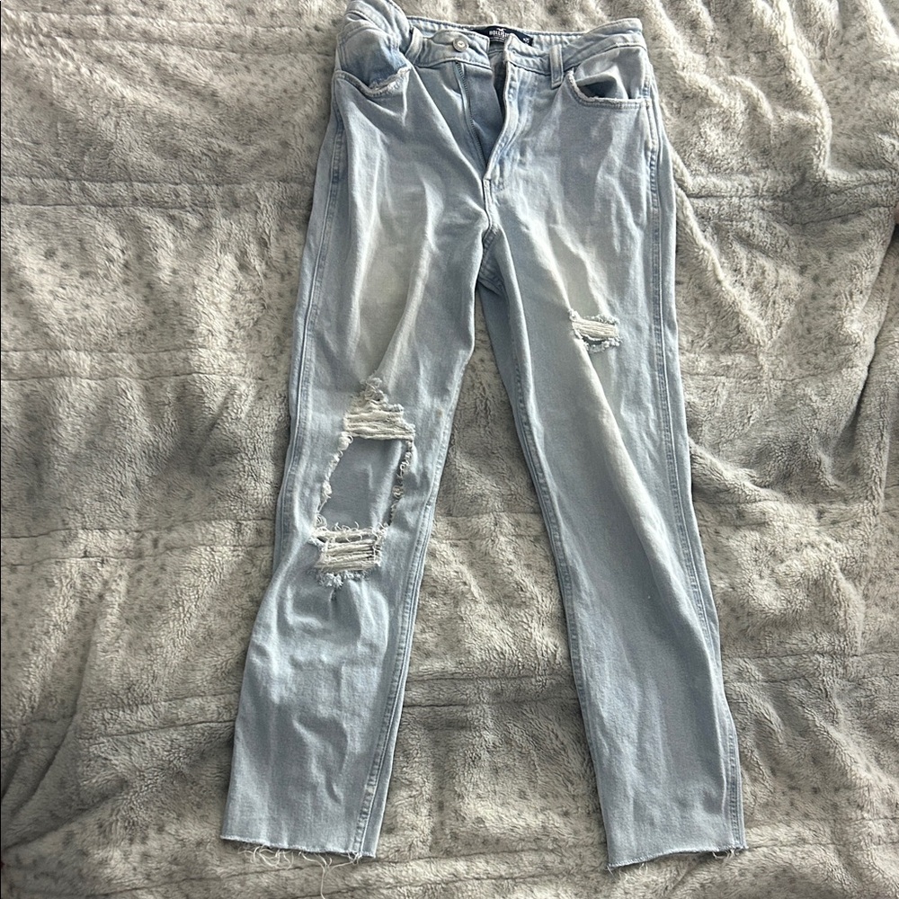 Hollister Light Blue Distressed Women's Jeans